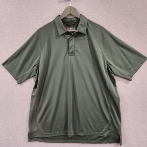 Eotac Operator Grade Mens XL Hunter Green Tactical Snap Polo Shirt 410 Polyester